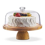 Cake Plate Stand With Dome Lid Cover Shatterproof Homesphere New. Price: $75.49.