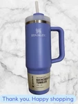 New Stanley Quencher H2.0 Tumbler 30 Oz Lavender Handle & Insulated Straw Ship. Price: $24.00.