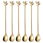Long Handle Iced Tea Spoons Set, Pcs 7.4" Cream Spoon, Creative 6 Gold New. Price: $18.10.
