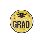 Fun Express 7 1/4" Yellow Way To Go Grad Disposable Paper Dessert Plates - 25 Ct New. Price: $20.21.