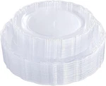 U-qe 60PCS Plastic For Dinner And Dessert Plates, Clear-a New. Price: $36.74.
