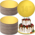 50 Pcs 14 Inches Gold Cake Boards Round Base Disposable Pie Plate Bulk S... New. Price: $63.65.