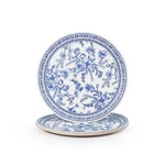 Decorative Paper Plates Set Of 10 Large Blue Floral And White For Brida New. Price: $13.28.