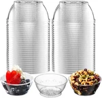 50 Pack 6OZ Clear Hard Plastic Bowls Disposable For Dessert Ice Cream New. Price: $17.75.