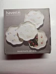 Haven Easter Floral Collection Salad Plates, Set Of 4 New. Price: $39.99.