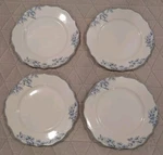 Set Of 4 222 Fifth Hudson Valley Blue Floral 10.5" Dinner Plates Porcelain New. Price: $56.99.