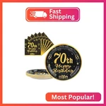 Ldfdrt 70TH Paper Party Plates And Napkins 50PCS 9" Black Birthday Dessert New. Price: $14.20.