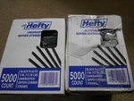 Lot Of 2 Boxes Hefty Unwrapped Plastic Sipper Stirrer Straws 7" 5000 Ct Each New. Price: $25.00.