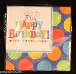 Amscan Happy Birthday! Fever Fun 2-PLY Beverage Napkins 16 Ct New. Price: $5.23.