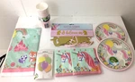 Amscan Magical Unicorn Party Kit For 16 People Plates Napkins Banner Etc New F1. Price: $16.15.