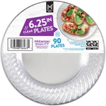 Member's Mark Clear Plastic Plates, 6.25" 90 Ct. New. Price: $28.68.