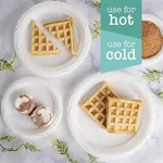 Ideal Dining Round White Plastic Plates Microwaveable, Disposable 7", 9" & 10" New. Price: $12.99.