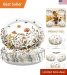 50 Elegant Fall Flower Plates 10" X 12" Perfect For Thanksgiving Gatherings New. Price: $38.94.