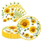 Ldfdrt 40 Pcs Sunflower Party Dessert Plates And 9INCH&6.5INCH, Colorful New. Price: $15.35.