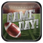 Amscan Football Tailgate Party Go Fight Win 9" Square Paper Dinner Plates, 18 Ct New. Price: $9.95.