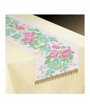 Amscan Pastel Tea Party Floral Fabric And Gold Lace Table Runner New. Price: $12.00.
