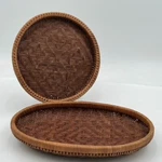 Vintage Northwest Native American Woven Pine Needle Tray Plate Display Set Of 2 Used. Price: $37.47.