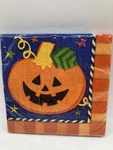 New Old Stock 16 Amscan Serviette Napkins Halloween Jack Lantern Black Cat Usa. Price: $6.90.