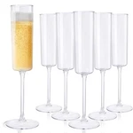 24 Pack Plastic Champagne Flutes - Clear 6 Oz Disposable Glasses ... New. Price: $54.16.