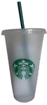 Starbucks Venti 24OZ Frosted Ice Cold Drink Reusable Cup New. Price: $5.00.