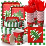 350 Pcs Christmas Paper Plates And Napkins Set 9 Inch 7 Disposable Durab... New. Price: $62.77.