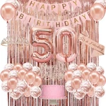 50TH Birthday Decorations Women, Happy Banner, Crown, New. Price: $34.57.