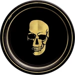 Glam Boneyard Skull Haunted House Halloween Party 7" Paper Dessert Plates New. Price: $10.99.