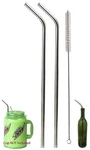 2 Jumbo 14 Stainless Steel Straws 100 Oz Huge Super Long Drinking Wide Compa... New. Price: $9.49.