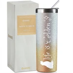 Onebttl Golden Retriever Gifts For Women & Dog Moms, 20OZ Glitter Skinny Trav... New. Price: $30.46.