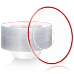 50 Pcs Clear Plastic Party Bowls 12 Oz Dessert Disposable Dinne... New. Price: $33.61.