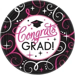 Amscan Sparkling Graduation Party Congrats Round Dinner Paper Plates (pack New. Price: $15.99.
