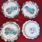 Pioneer Woman Vtg Truck Thanksgiving Dog Harvest Paper 8IN Dessert Plates 48 New. Price: $16.99.
