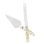 Olivia Riegel Flora Dessert Serving Set W/rhinestones New. Price: $139.99.
