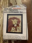Vogart Mini Crewel Creative Stitchery Kit Floral New Vintage Free Ship Lions. Price: $17.49.