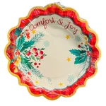 The Pioneer Woman Christmas Wreath Comfort Joy Paper 8IN Dessert Plates 12 Count New. Price: $8.99.
