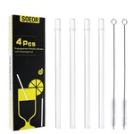 Reusable Drinking Straws,plastic For 20OZ & 4 Count (pack Of 1), Clear New. Price: $14.68.