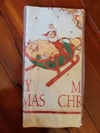 Santa Paper Tablecloth Cover Merry Christmas 54 X 96" Usa Gibson Nos Vtg New. Price: $9.99.