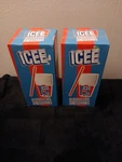 Nib 2 Boxes Icee Official Brand Paper Cups W/ Straws Lot 9OZ With Logo New. Price: $14.99.