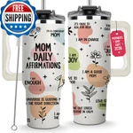 LIERIE8888 Mothers Day Gifts For Mom Daily Affirmations Tumbler 40OZ New. Price: $39.66.