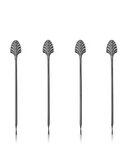 Viski Gunmetal Art Deco Cocktail - Heavy Duty Toothpicks Stainless Stee... New. Price: $19.99.