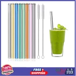 Pcs Reusable Glass Straws 8X8MM Ecofriendly Drinking For Smoothie Milk New. Price: $16.63.