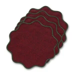 Solino Home Linen Placemats Set Of 16" Round, 11: Forest Green & Red Garnet New. Price: $109.99.