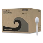 Boardwalk Spoonmwpsct Mediumweight Cutlery Teaspoon - White (1000/CT) New. Price: $41.34.
