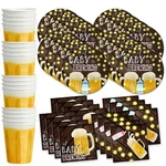 Baby Is Brewing Shower Party Supplies Set Plates Napkins Cups Tableware New. Price: $25.99.