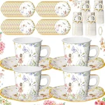 60 Sets Tea Party Decorations 6.5 Oz Fairy Floral Cups With Handle Pl... New. Price: $42.19.
