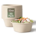 32 Oz Deep Paper Bowls Disposable - Heavy Duty Compostable Bo... New. Price: $27.77.