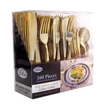 Plastic Cutlery Silverware Heavy Duty Disposable Full Size Combo 160 Pcs New. Price: $37.44.
