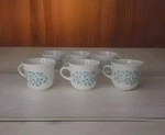 Vintage Corelle By Corning Blue Heather Cups Set 6 Coffee Tea Vtg Made Usa Used. Price: $39.95.