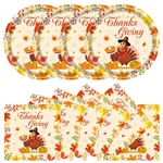 40PCS Thanksgiving Paper Plates And Napkins Party Supplies, Disposable Fall T... New. Price: $15.88.