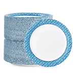8.375 Inch Disposable Paper Plates, 300 Count Soak And Cut Proof Printed Pape... New. Price: $55.54.